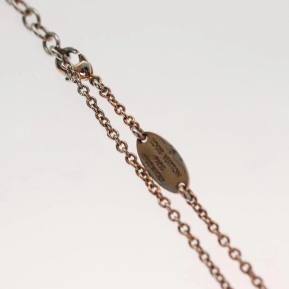LOUIS VUITTON Collier LV Necklace metal Pink gold - Picture 10 of 16